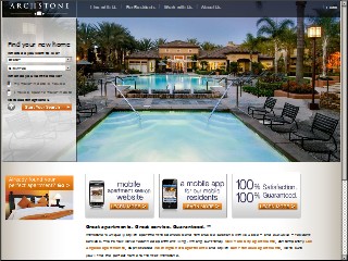 Web site www.archstonecommunities.com, Home Properties