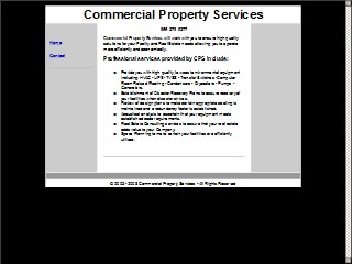 Web site www.bostoncps.com, Commercial Property Svc