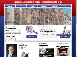 Web site www.bostonhomeinfo.com, Preview Properties