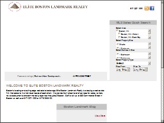 Web site www.bostonlandmark.com, Landmark Realty LTD