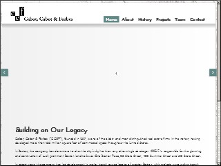 Web site www.ccfne.com, Cabot Cabot & Forbes