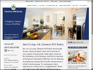 Web site www.chestnuthillrealty.com, Chestnut Hill Realty