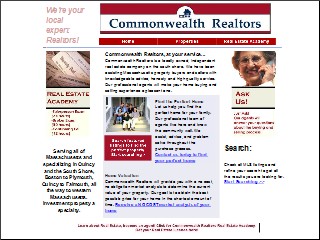 Web site www.commonwealthrealtors.com, Commonwealth Realtors