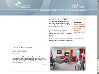 Web site www.corcoranapts.com, John M Corcoran & Co Realtors