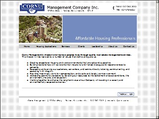Web site www.cornu.com, Cornu Management Co