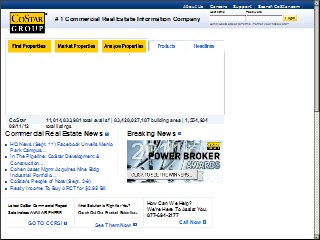 Web site www.costar.com, Costar Realty Info Group