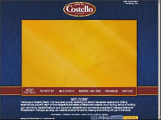 Web site www.costellore.com, Costello Realty Inc