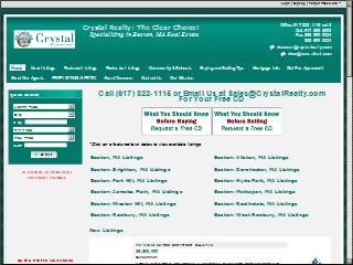 Web site www.crystalrealty.com, Crystal Real Estate Associates Inc