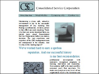 Web site www.cscboston.com, Consolidated Service Corp