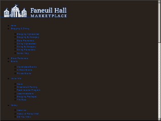 Web site www.faneuilhallmarketplace.com, Faneuil Hall Marketplace