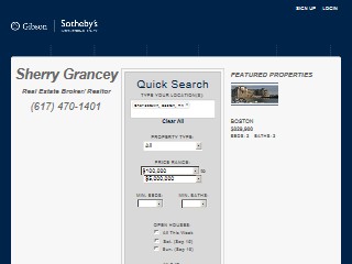 Web site www.grancey.com, Grancey Co Real Estate