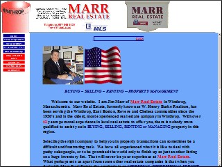 Web site www.marrrealestate.com, Marr Real Estate
