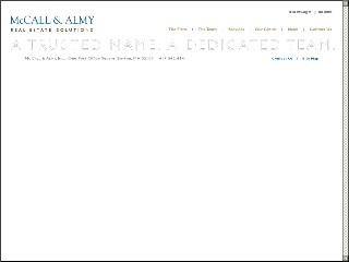 Web site www.mccallalmy.com, Mc Call & Almy Inc