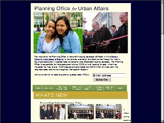 Web site www.poua.org, Planning Office-Urban Affairs