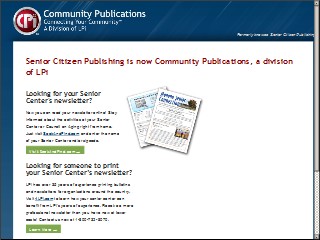 Web site www.seniorpubs.com, Senior Citizen Publishing