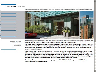 Web site www.theabbeygroup.com, The Abbey Group