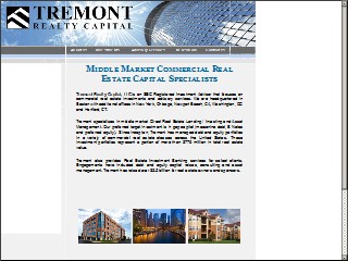 Web site www.tremontcapital.com, Tremont Realty Capital